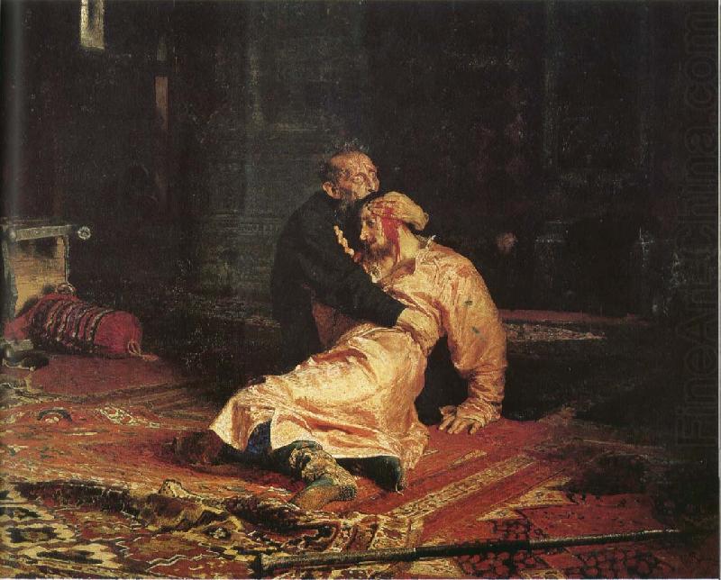 Ilya Repin Tai Yi Wanlei and his son Ivan china oil painting image